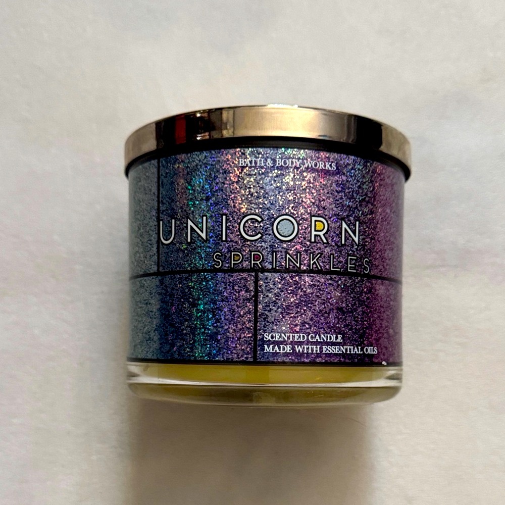 Bath and Body Works unicorn sprinkles 3-wick candle